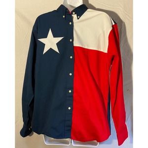 Vintage State of Texas men's button down shirt size M, Texas Cotton brand